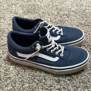 Vans Kid’s Blue and White Sneakers